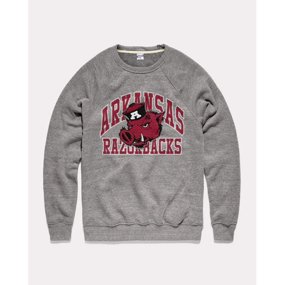 Arkansas Charlie Hustle Arch Long Sleeve Crew