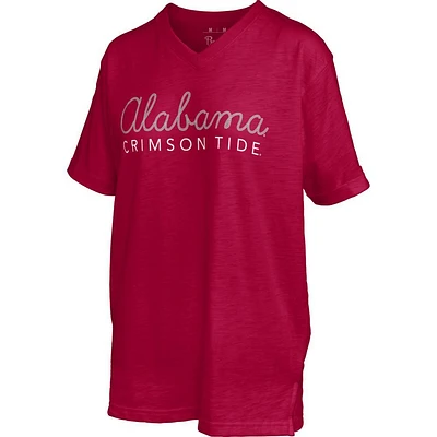 Alabama Pressbox Chain Stitch Pensacola Relaxed Fit V Neck Tee