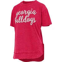 Georgia Pressbox Chelsea Embroidered Chenille Script Tee