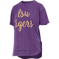 LSU Pressbox Chelsea Embroidered Chenille Script Tee
