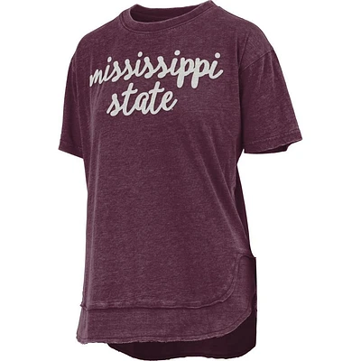 Mississippi State Pressbox Chelsea Embroidered Chenille Script Tee