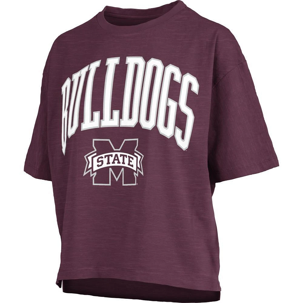 Mississippi State Pressbox Nelson Motley Crew Oversized Tee