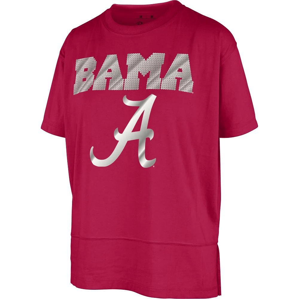 Alabama Pressbox Teagan Sunshine Sequin and Foil Tee