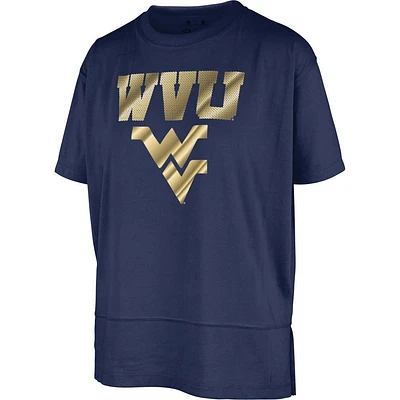 West Virginia Pressbox Teagan Sunshine Sequin and Foil Tee