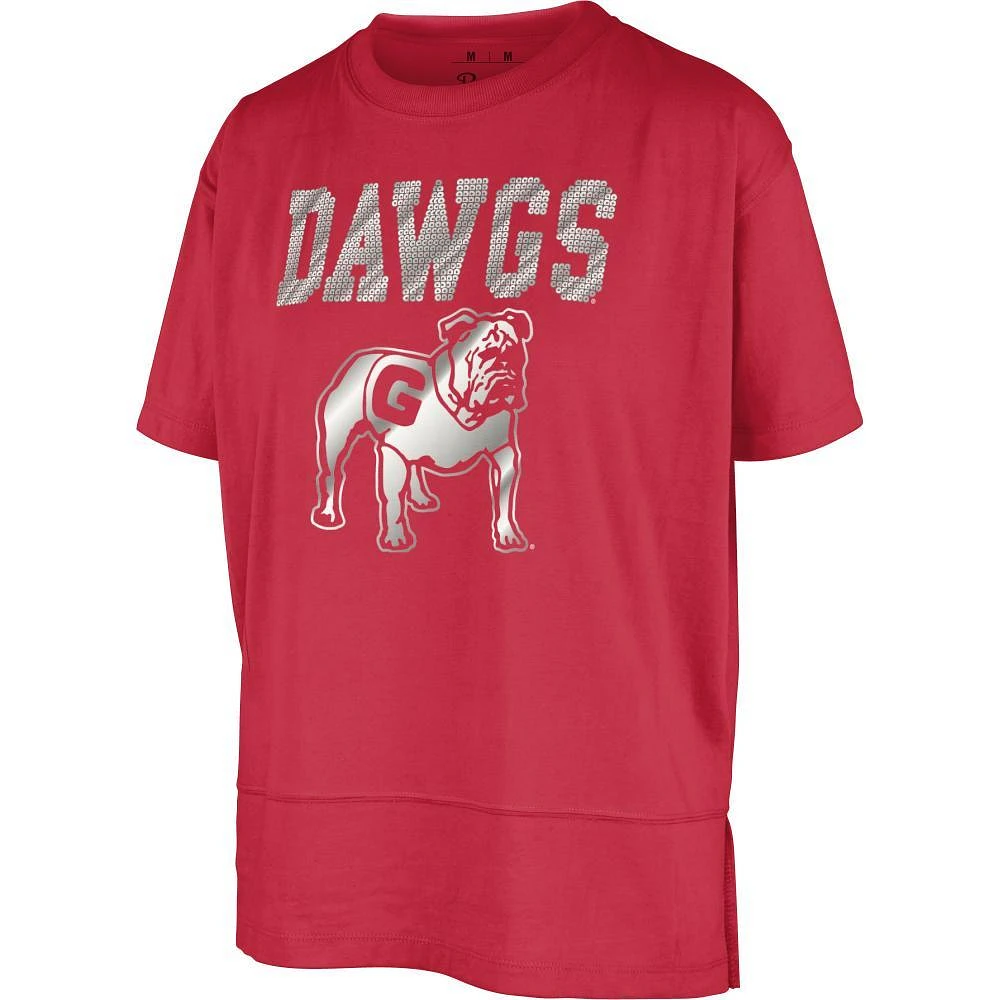 Georgia Pressbox Teagan Sunshine Sequin and Foil Tee