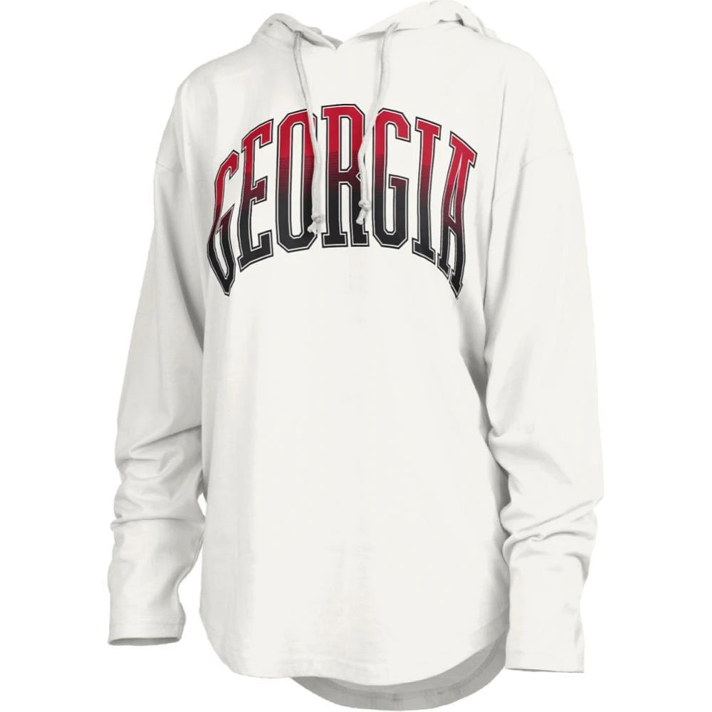 Georgia Pressbox Redwood San Bruno Long Sleeve Hooded Tee