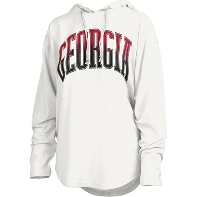 Georgia Pressbox Redwood San Bruno Long Sleeve Hooded Tee