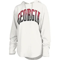Georgia Pressbox Redwood San Bruno Long Sleeve Hooded Tee