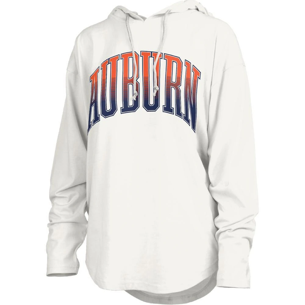 Auburn Pressbox Redwood San Bruno Long Sleeve Hooded Tee