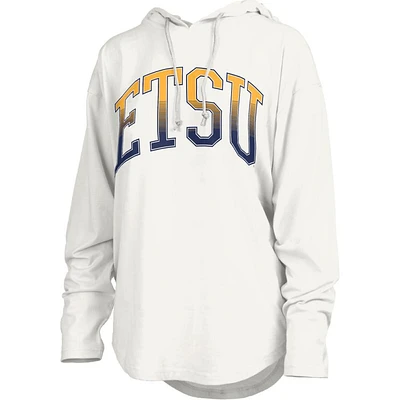 ETSU Pressbox Redwood San Bruno Long Sleeve Hooded Tee