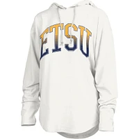 ETSU Pressbox Redwood San Bruno Long Sleeve Hooded Tee