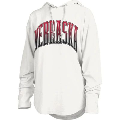 Nebraska Pressbox Redwood San Bruno Long Sleeve Hooded Tee