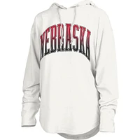 Nebraska Pressbox Redwood San Bruno Long Sleeve Hooded Tee