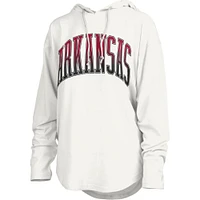 Arkansas Pressbox Redwood San Bruno Long Sleeve Hooded Tee