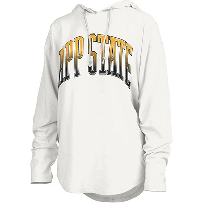 App State Pressbox Redwood San Bruno Long Sleeve Hooded Tee