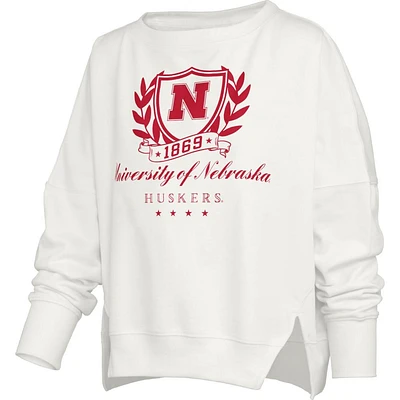 Nebraska Pressbox Field Day Embroidered Oversized Crew