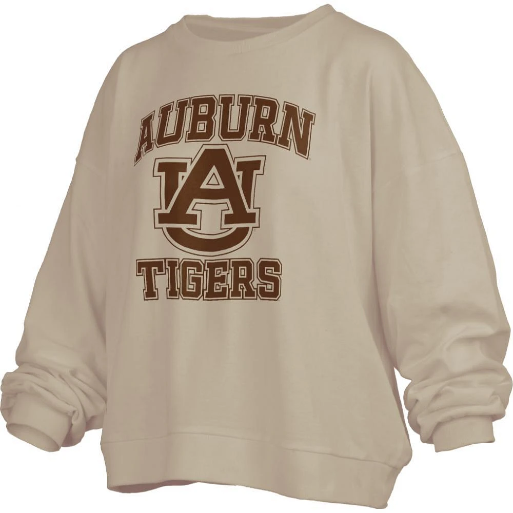 Auburn Pressbox Hi-Lo Tonal Print Janise Crew