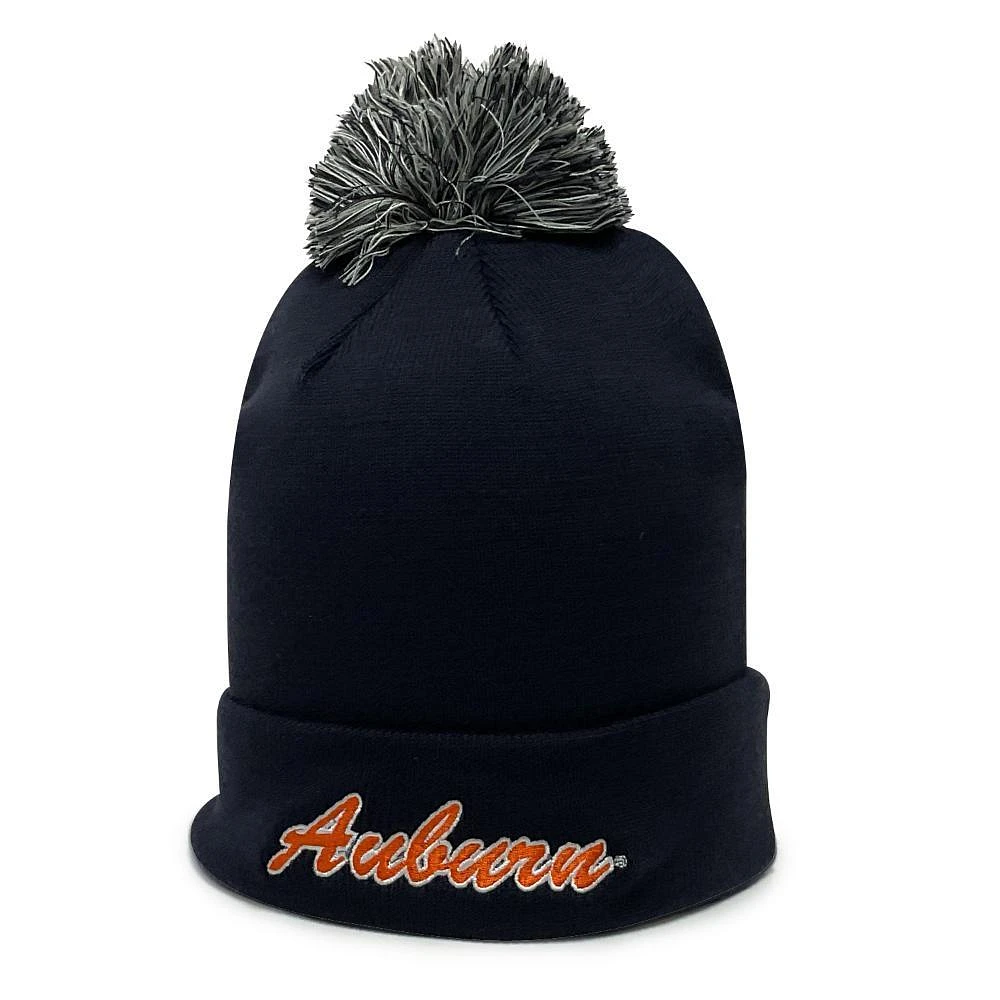 Auburn The Game Roll Up Pom Beanie