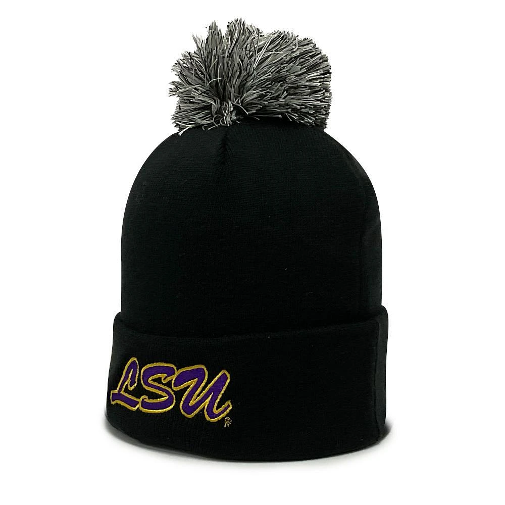 LSU The Game Roll Up Pom Beanie