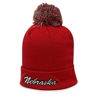 Nebraska The Game Roll Up Pom Beanie