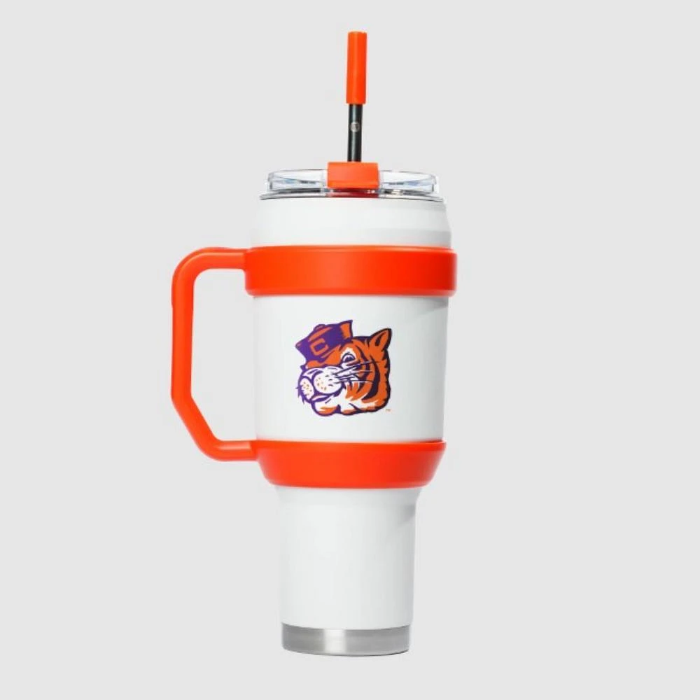 Clemson Gametime Sidekicks 40 Oz Vault Handle Tumbler