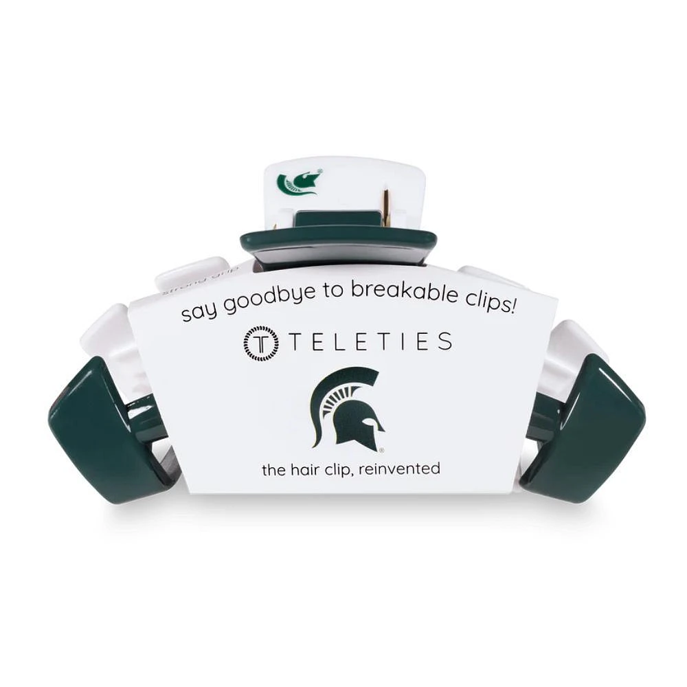 Michigan State Teleties Large Hair Clip