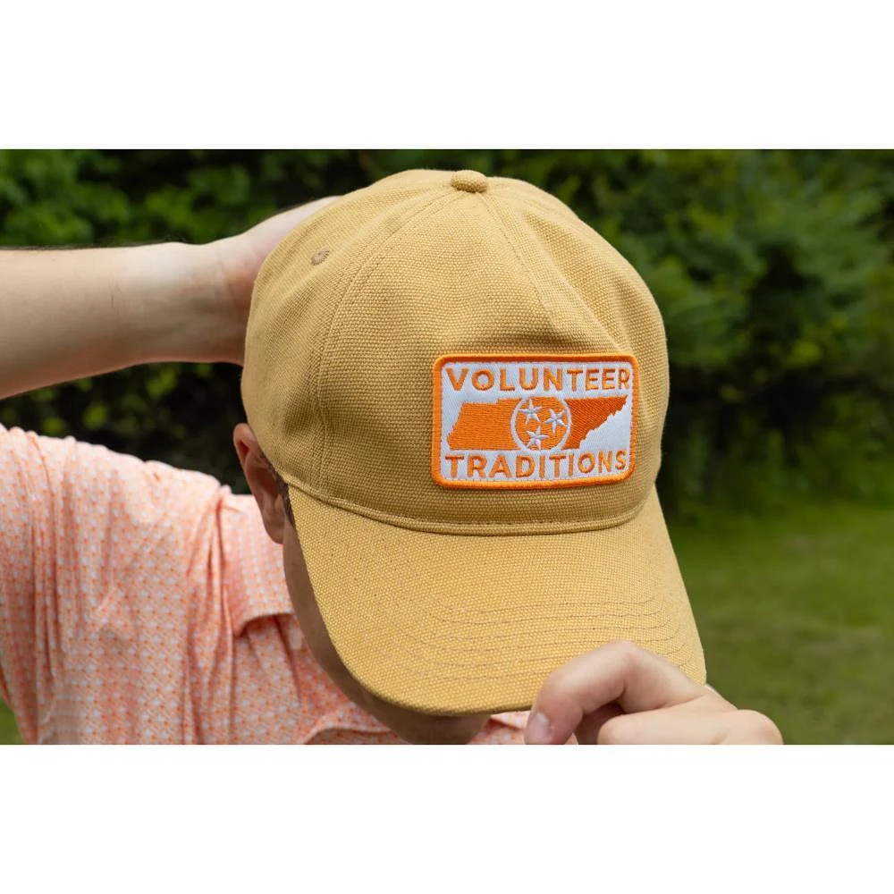 Tennessee Volunteer Traditions State Outline Canvas Hat