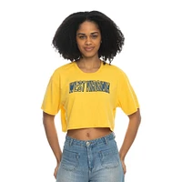 West Virginia Zoozatz Boxy Crop Puff Ink Tee