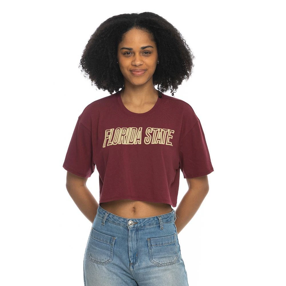 Florida State Zoozatz Boxy Crop Puff Ink Tee