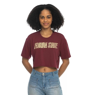 Florida State Zoozatz Boxy Crop Puff Ink Tee