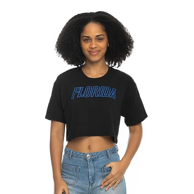 Florida Zoozatz Boxy Crop Puff Ink Tee