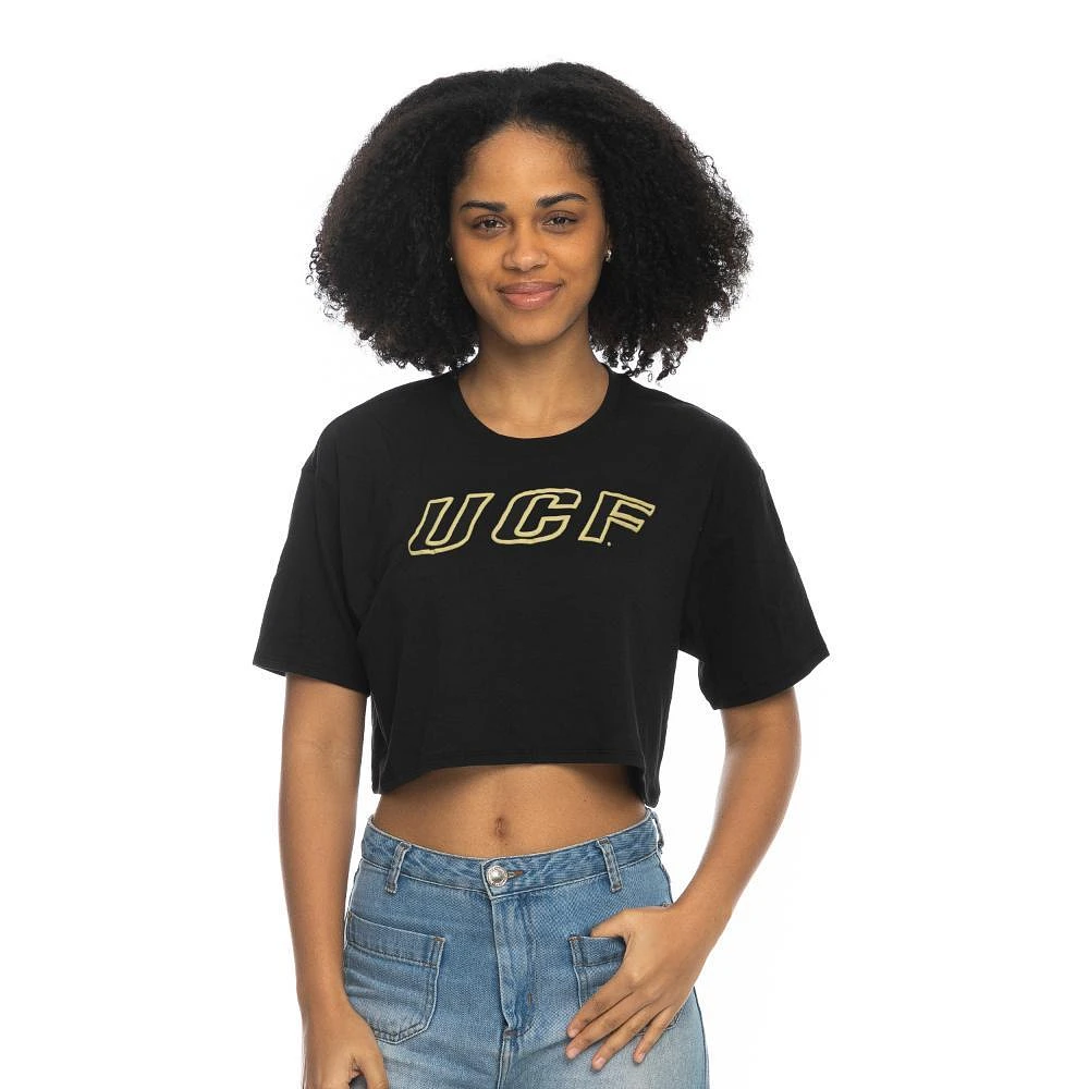 UCF Zoozatz Boxy Crop Puff Ink Tee