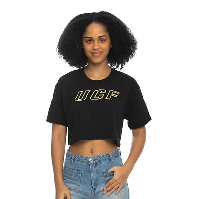 UCF Zoozatz Boxy Crop Puff Ink Tee
