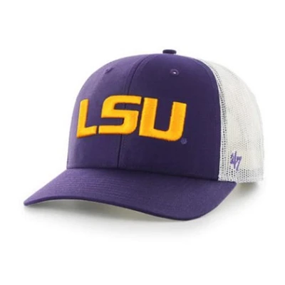 LSU 47 Brand Hard Mesh Snapback Cap