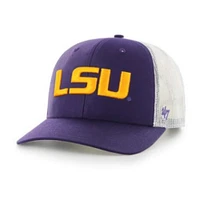 LSU 47 Brand Hard Mesh Snapback Cap