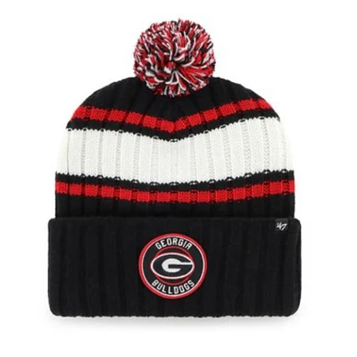 Georgia 47 Brand Plateau Cut Knit Pom Beanie