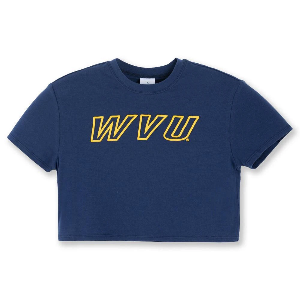 West Virginia Zoozatz YOUTH Boxy Crop Tee