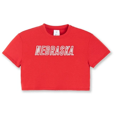 Nebraska Zoozatz YOUTH Boxy Crop Tee