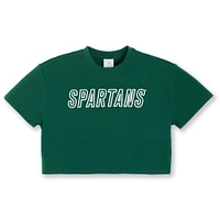 Michigan State Zoozatz YOUTH Boxy Crop Tee