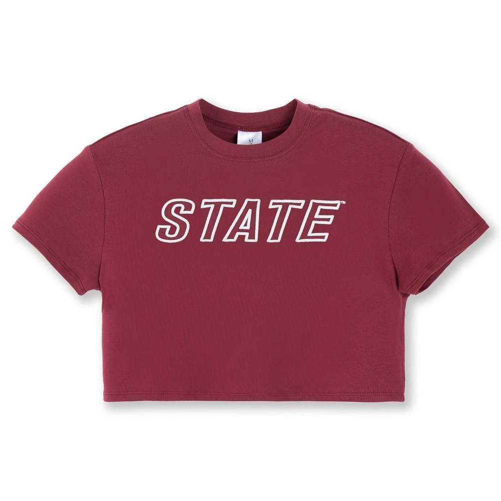Mississippi State Zoozatz YOUTH Boxy Crop Tee