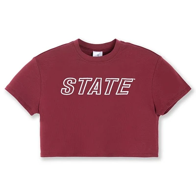Mississippi State Zoozatz YOUTH Boxy Crop Tee