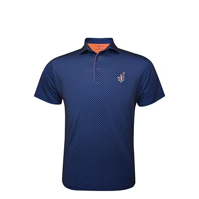 Auburn Horn Legend Dunking Aubie Retro Stardust Polo