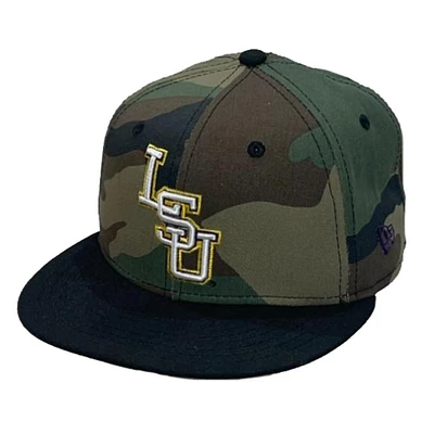 LSU New Era 5950 Stacked Fitted Cap