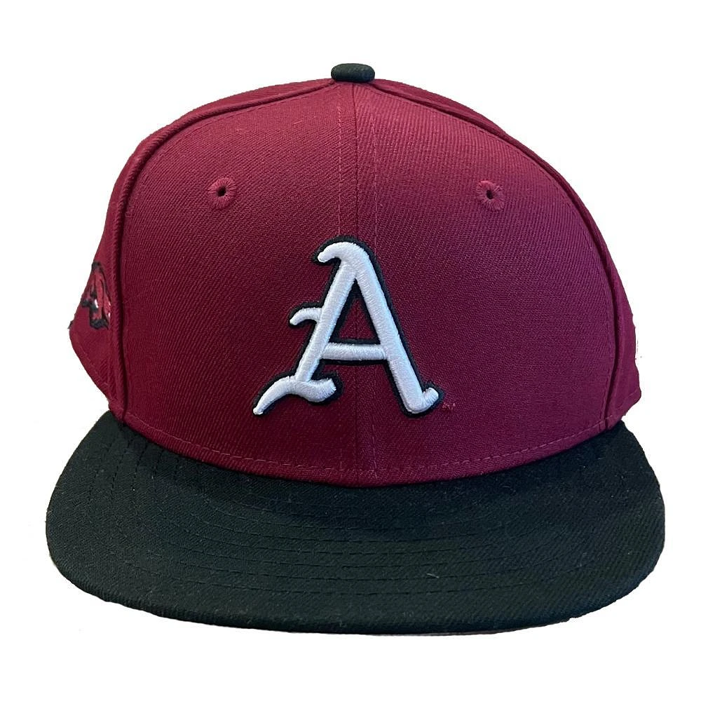 Arkansas New Era YOUTH 950 Script A Snapback Cap