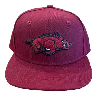 Arkansas New Era YOUTH 950 Running Hog Snapback Cap