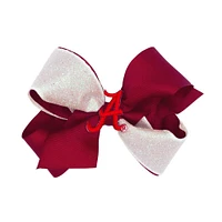 Alabama Wee Ones Medium Two-Tone Glitz Grosgrain Hair Bow