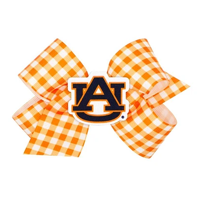 Auburn Wee Ones Medium Gingham Grosgrain Hair Bow