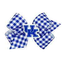 Kentucky Wee Ones Medium Gingham Grosgrain Hair Bow