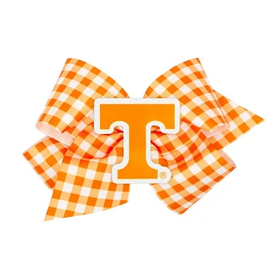 Tennessee Wee Ones King Gingham Grosgrain Hair Bow