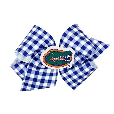 Florida Wee Ones King Gingham Grosgrain Hair Bow